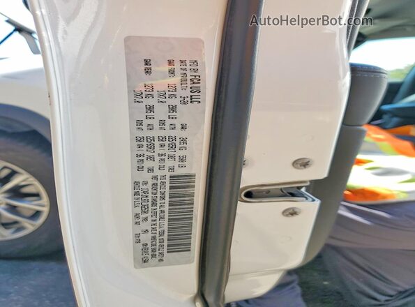 1C4PJMLB7LD625301 2020 JEEP CHEROKEE White VIN კოდის სტიკერის ხედი