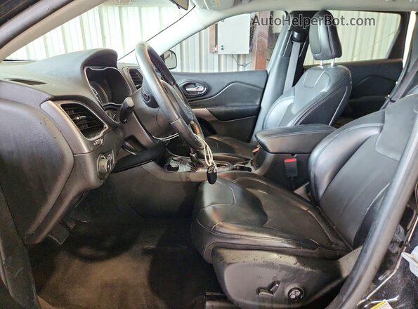 1C4PJMLB9KD181014 2019 JEEP CHEROKEE Black წინა სალონის ხედი