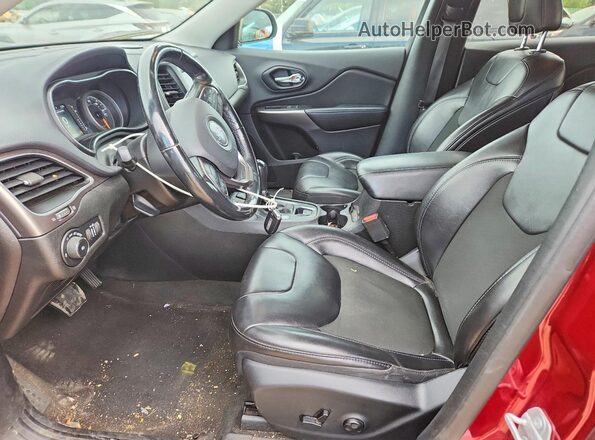 1C4PJMLB9KD258738 2019 JEEP CHEROKEE Maroon Widok wnętrza z przodu