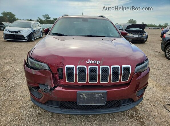1C4PJMLB9KD258738 2019 JEEP CHEROKEE Maroon Widok z przodu
