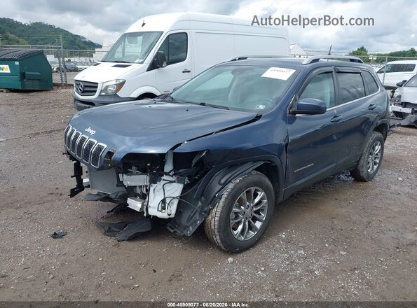 1C4PJMLB9MD125125 2021 JEEP CHEROKEE Blue Vista tres cuartos delantera izquierda