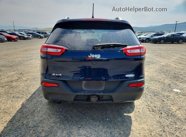 1C4PJMLBXJD569724 2018 JEEP CHEROKEE Синий Вид сзади