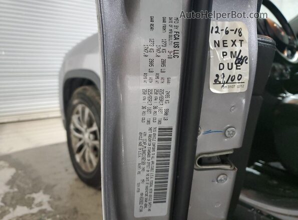 1C4PJMLBXKD182169 2019 JEEP CHEROKEE Gray Widok naklejki z numerem VIN