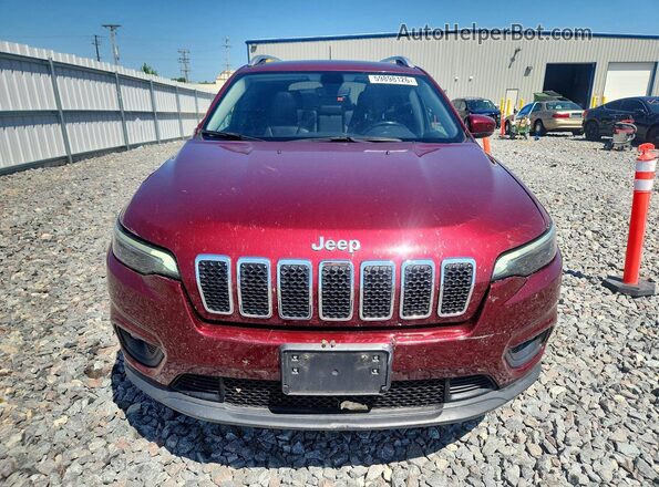 1C4PJMLBXLD584968 2020 JEEP CHEROKEE Maroon წინა ხედი