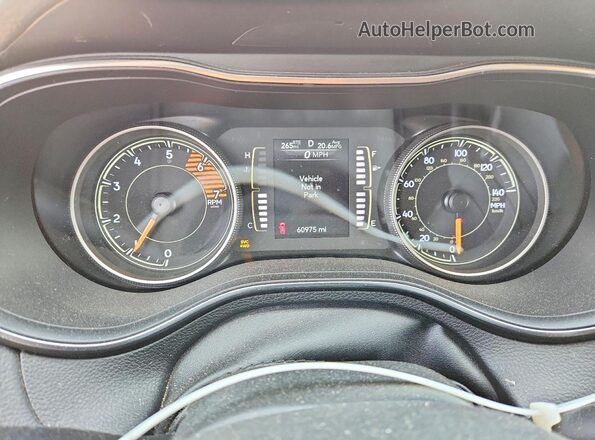 1C4PJMLN0LD541492 2020 JEEP CHEROKEE White Вид щитка приладів