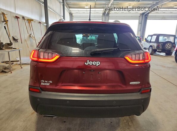 1C4PJMLN5KD117045 2019 JEEP CHEROKEE Maroon Widok z tyłu