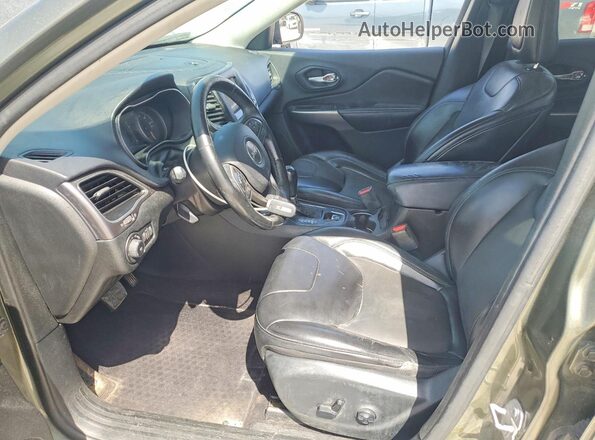 1C4PJMLX0KD208466 2019 JEEP CHEROKEE Green წინა სალონის ხედი