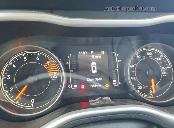 1C4PJMLX1JD526966 2018 JEEP CHEROKEE White Instrument cluster view
