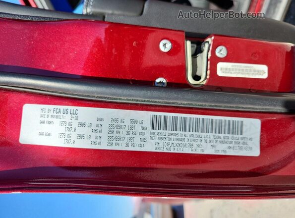 1C4PJMLX2KD101709 2019 JEEP CHEROKEE Red 