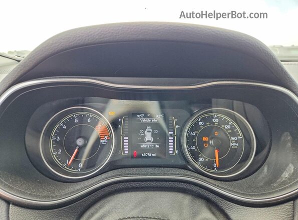 1C4PJMLX3KD271481 2019 JEEP CHEROKEE Белый Вид щитка приборов