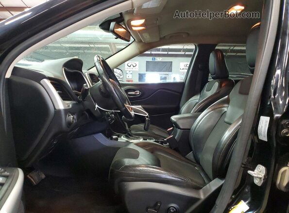 1C4PJMLX4JD514942 2018 JEEP CHEROKEE Black წინა სალონის ხედი