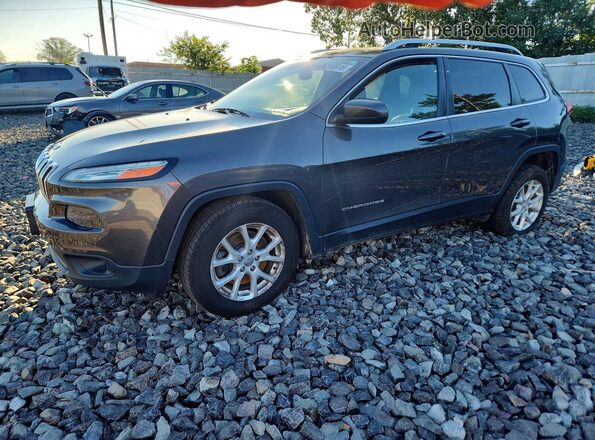 1C4PJMLX4JD526914 2018 JEEP CHEROKEE Gray Trasero izquierdo