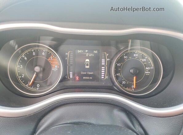 1C4PJMLX6JD545593 2018 JEEP CHEROKEE Black Instrument cluster view