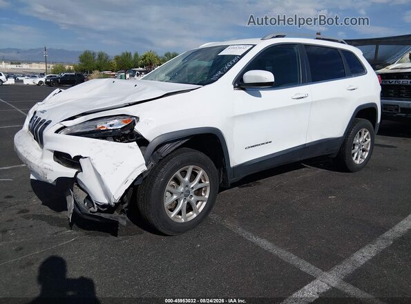 1C4PJMLX6JD560403 2018 JEEP CHEROKEE White წინა მარცხენა ხედი სამი მეოთხედიდან