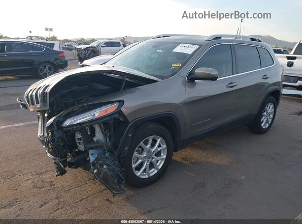 1C4PJMLX7JD578103 2018 JEEP CHEROKEE Brown Առջևի ձախ երեք քառորդ տեսարան