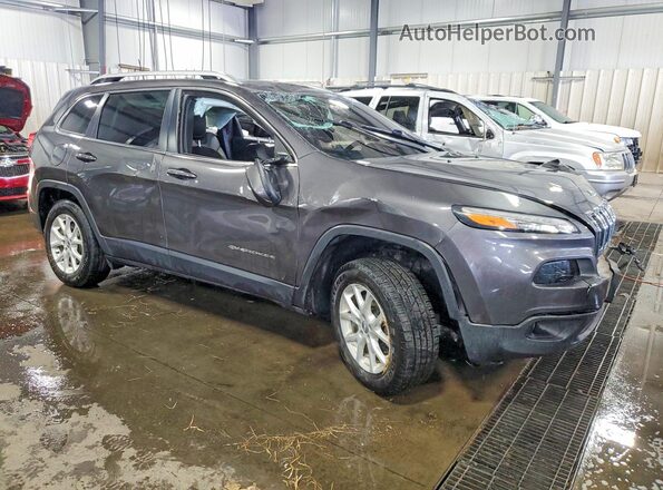 1C4PJMLXXJD500589 2018 JEEP CHEROKEE Серый Передняя правая четверть