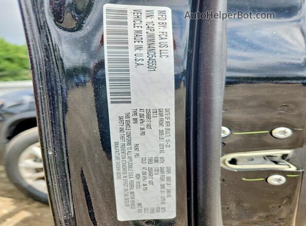 1C4PJMMN4ND545501 2022 JEEP CHEROKEE Black VIN կոդի պիտակի տեսք