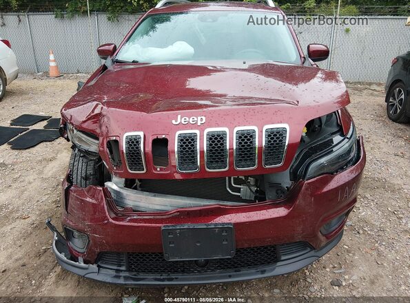 1C4PJMMN7MD173067 2021 JEEP CHEROKEE Темно-бордовый Вид задней части салона