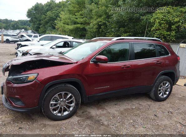 1C4PJMMN7MD173067 2021 JEEP CHEROKEE Темно-бордовый 