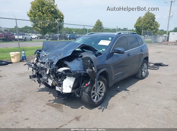 1C4PJMMX1MD113416 2021 JEEP CHEROKEE Синий Передняя левая четверть