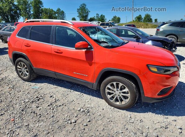 1C4PJMMX1MD165435 2021 JEEP CHEROKEE Оранжевый Передняя правая четверть