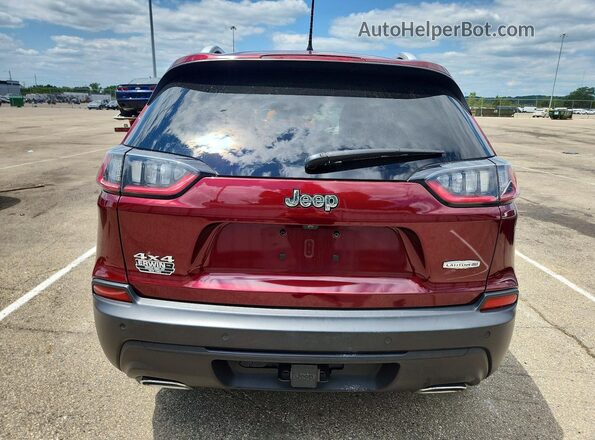 1C4PJMMXXMD197171 2021 JEEP CHEROKEE Maroon Вид ззаду