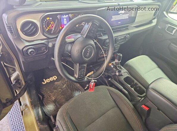 1C4PJXAN1SW520268 2025 JEEP WRANGLER Green Առջևի վահանակի տեսք