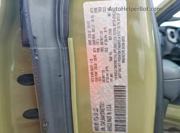 1C4PJXAN1SW627241 2025 JEEP WRANGLER Green VIN կոդի պիտակի տեսք