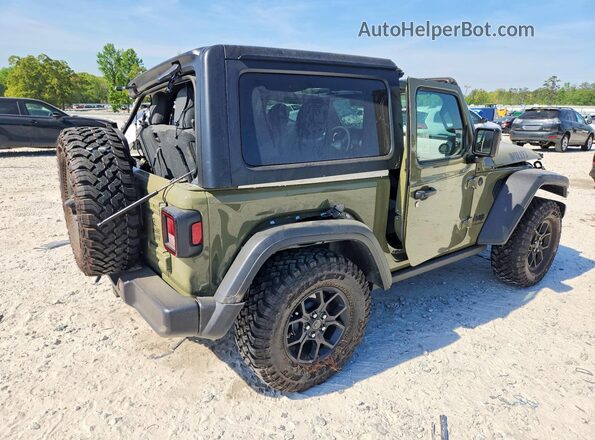 1C4PJXAN4SW631204 2025 JEEP WRANGLER Green Rear right