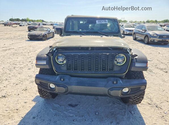 1C4PJXAN4SW631204 2025 JEEP WRANGLER Green Front view