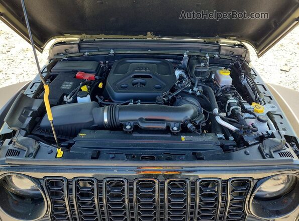 1C4PJXAN4SW631204 2025 JEEP WRANGLER Green Engine compartment view