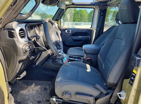 1C4PJXAN4SW631204 2025 JEEP WRANGLER Green Front interior view