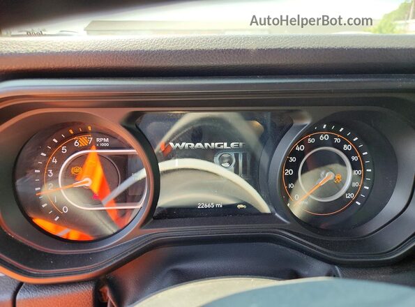 1C4PJXAN7SW575694 2025 JEEP WRANGLER Green Вид щитка приладів