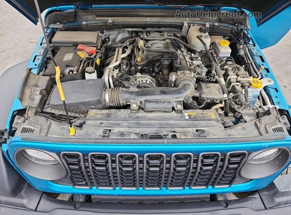 1C4PJXDG0RW246732 2024 JEEP WRANGLER Blue Вид підкапотного простору