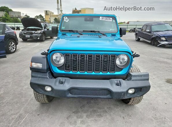 1C4PJXDG0RW246732 2024 JEEP WRANGLER Blue Вид спереду