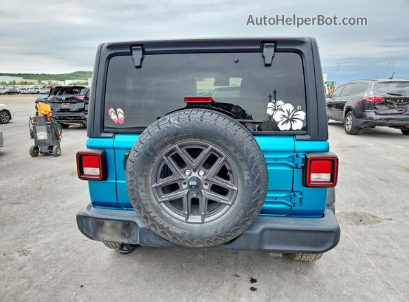 1C4PJXDG0RW246732 2024 JEEP WRANGLER Blue Вид ззаду