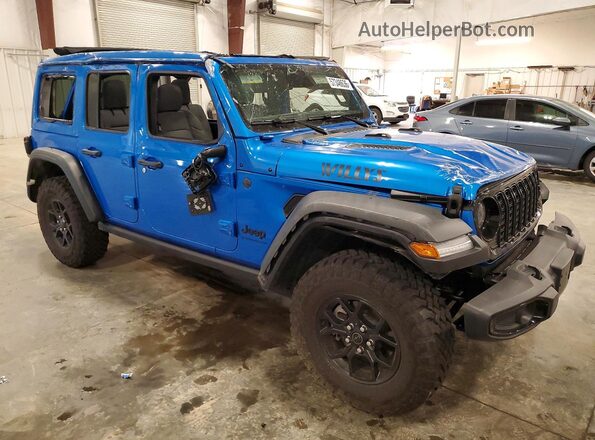 1C4PJXDG0TW181226 2026 JEEP WRANGLER Синий Передняя правая четверть
