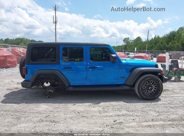 1C4PJXDG3SW627528 2025 JEEP WRANGLER Blue Widok wnętrza 360 stopni