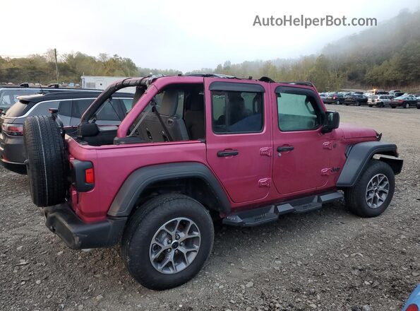 1C4PJXDG4RW338863 2024 JEEP WRANGLER Pink Rear right