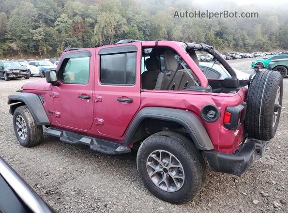 1C4PJXDG4RW338863 2024 JEEP WRANGLER Pink Rear left