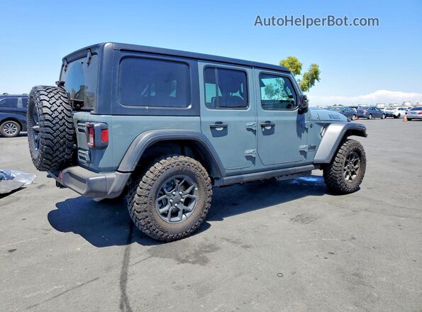 1C4PJXDG6TW224452 2026 JEEP WRANGLER Blue Trasero derecho