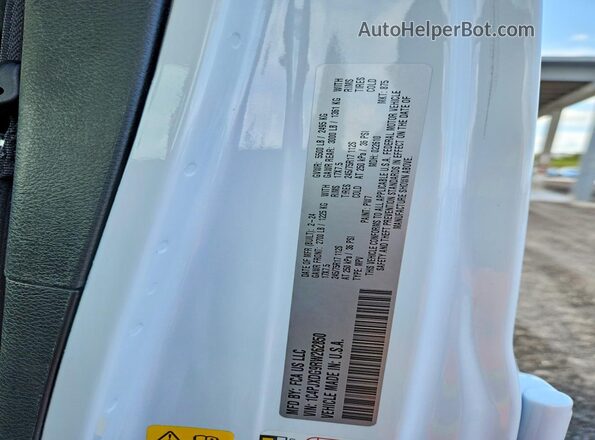 1C4PJXDG9RW262850 2024 JEEP WRANGLER White VIN կոդի պիտակի տեսք
