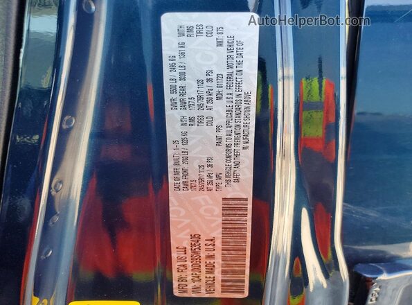 1C4PJXDG9SW535405 2025 JEEP WRANGLER Blue VIN კოდის სტიკერის ხედი