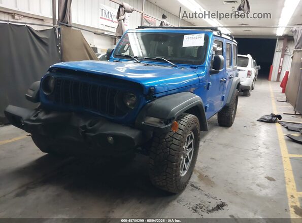 1C4PJXDG9SW619515 2025 JEEP WRANGLER Blue წინა მარცხენა ხედი სამი მეოთხედიდან