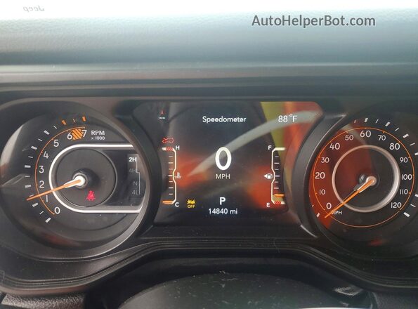 1C4PJXDG9SW619661 2025 JEEP WRANGLER Белый Вид щитка приборов