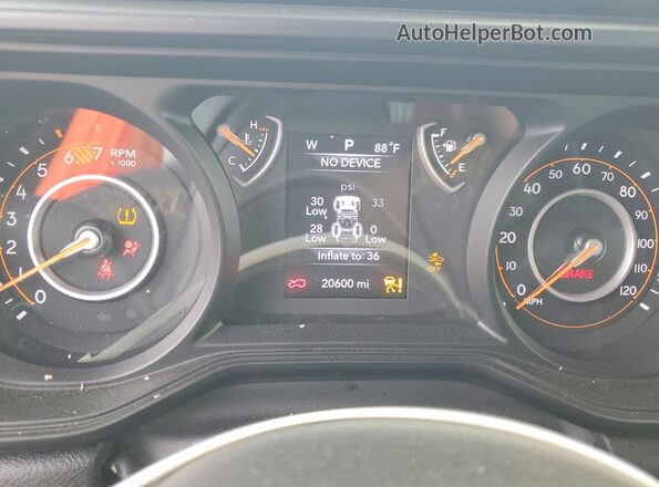 1C4PJXDN1RW364108 2024 JEEP WRANGLER Black Instrument cluster view