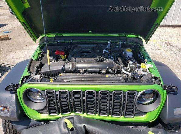1C4PJXDN1SW553282 2025 JEEP WRANGLER Green Շարժիչի բաժամունքի տեսք
