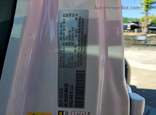 1C4PJXDN1SW647453 2025 JEEP WRANGLER White VIN კოდის სტიკერის ხედი