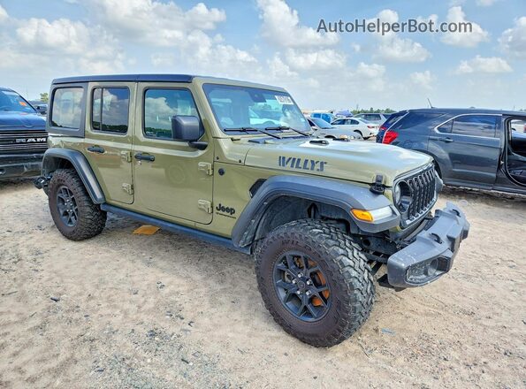 1C4PJXDN6SW508824 2025 JEEP WRANGLER Зеленый Передняя правая четверть