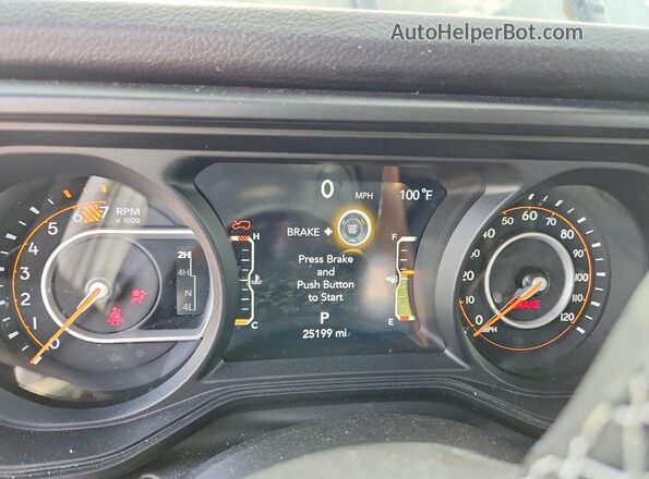 1C4PJXDN6SW508824 2025 JEEP WRANGLER Зеленый Вид щитка приборов